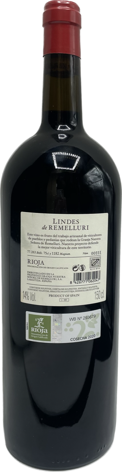 Lindes De Remelluri Viñedos de Labastida 2020 Magnum