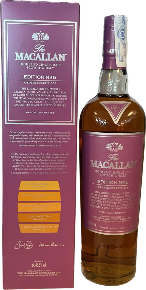 Whisky The Macallan Edición N.º 5  700ml